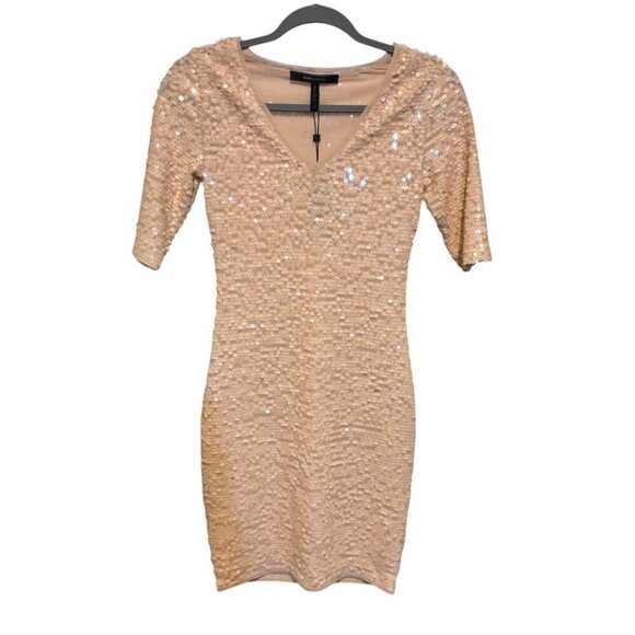 BCBGMaxAzria Maura Rose Sequin Dress - Picture 2 of 9